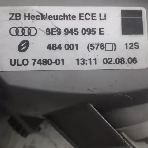 48400157612S фара задня Audi A4 S4 B7 8E 8H 2006