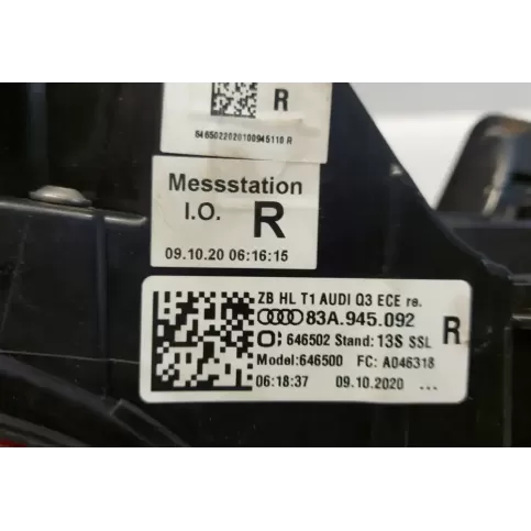 83A945092 фара задня Audi Q3 F3 2020