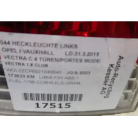 9185943 фара задняя Opel Vectra C 2002