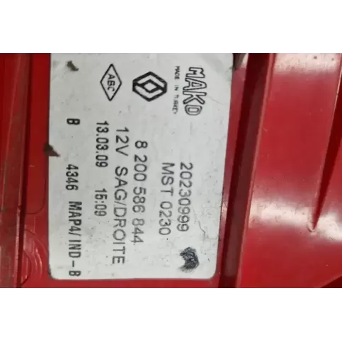 MST0230 фара задняя Renault Clio III 2011