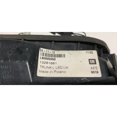 13281881 фара задняя Opel Astra J 2012