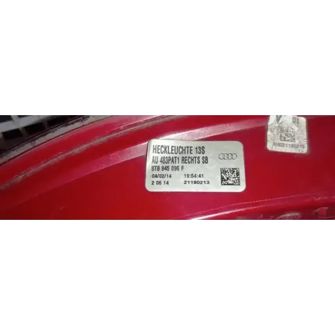 8T8945096F фара задняя Audi A5 8T 8F 2014