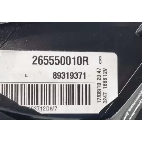 265550010R фара задняя Renault Megane III 2010