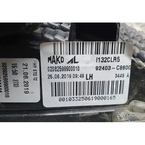 02082599900010 фара задняя Hyundai i20 (GB IB) 2014