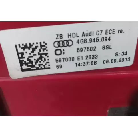 597000 фара задня Audi A7 S7 4G 2013