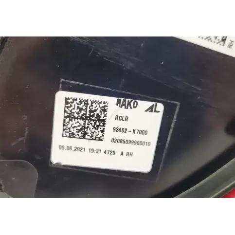 92402K7000 фара задня Hyundai i10 2016