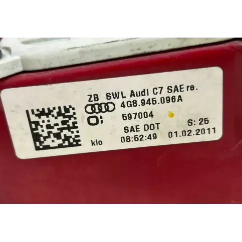 4G8823722 фара задня Audi A8 S8 D4 4H 2013