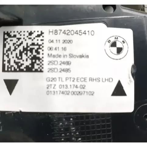 H8742045410 фара задняя BMW 3 G20 G21 2018