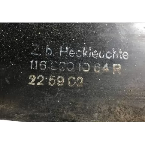 1168201064R фара задняя Mercedes-Benz S W116 1980