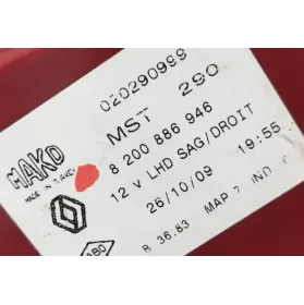 020290999 фара задняя Renault Clio III 2007