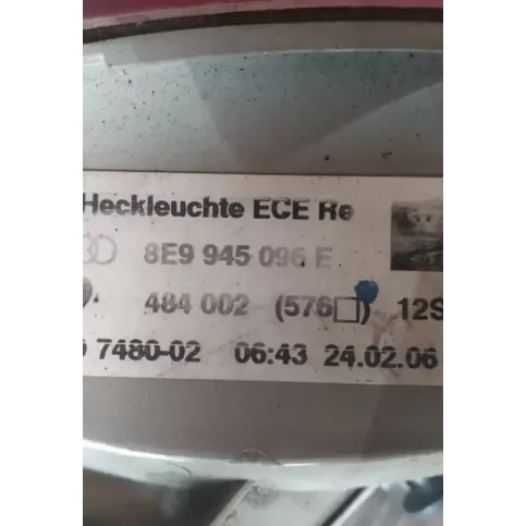 48400257612S фара задня Audi A4 S4 B7 8E 8H 2006