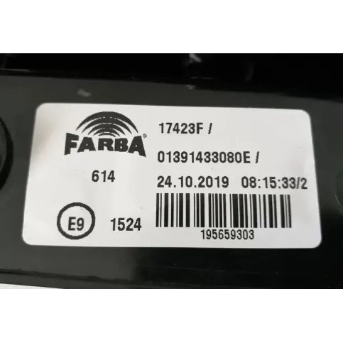 01391433080 фара задняя Peugeot Bipper 2010