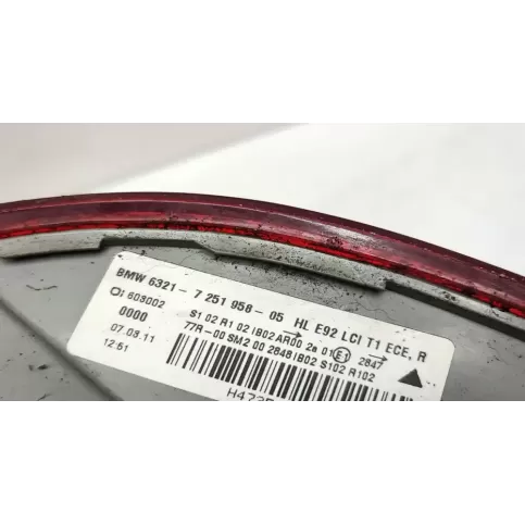 63217251958 фара задня BMW 3 E92 E93 2011